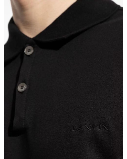 Lanvin Black Polo Shirt for men
