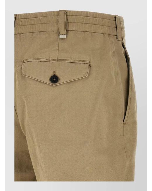 PT Torino Natural Rebel Style Trousers Belt Loops Elastic Waistband for men