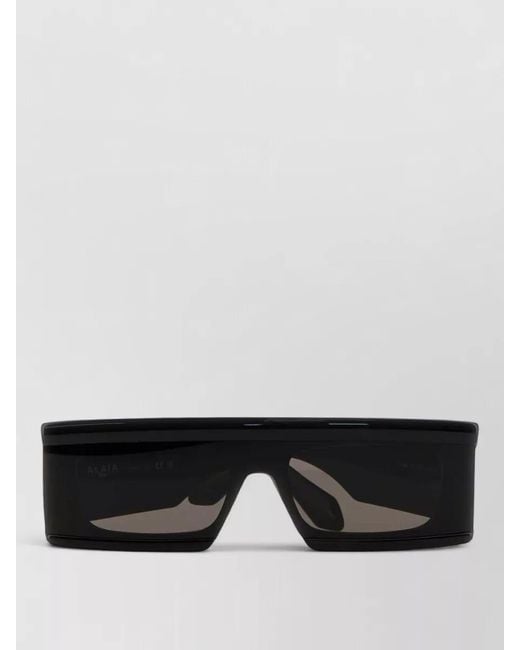 Alaïa Black Acetate Sunglasses Bold Square Frame Lenses