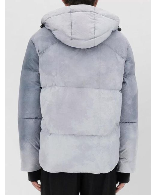 JG1 Gray Hooded Zip Jacket Padded Oversize Design for men