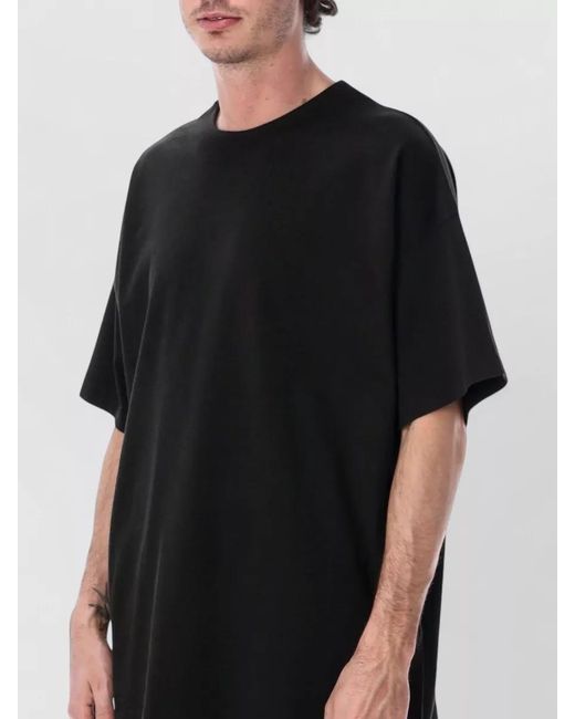 Fear Of God Black Oversize Round Neck Short Sleeve Tshirt for men