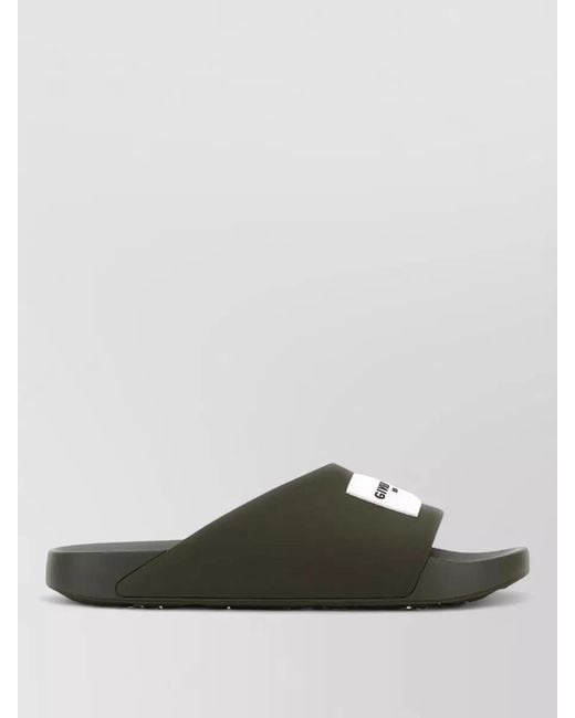 Givenchy Multicolor Rubber Label Slides Open Toe Design for men