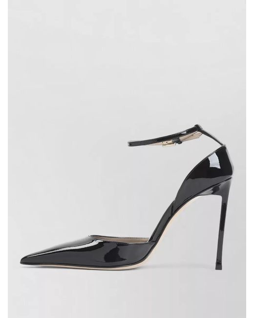 Tom Ford Metallic Patent Pumps Pointed Toe Thin Heel Leather