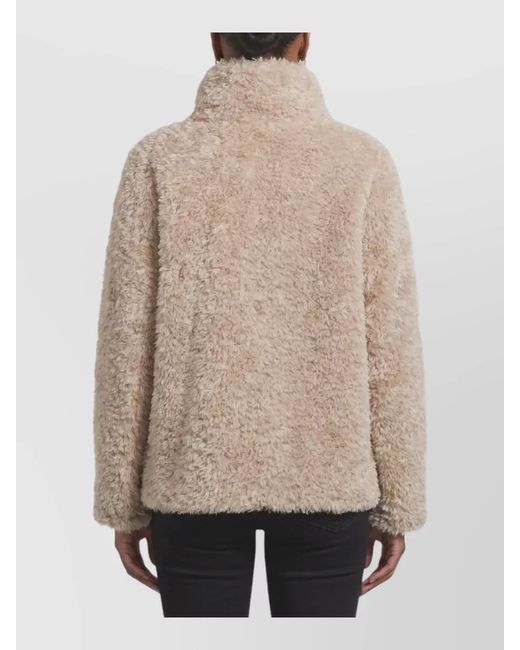 Herno Natural Short Faux Fur Coat