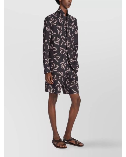 Dries Van Noten Gray Cotton Blazer for men