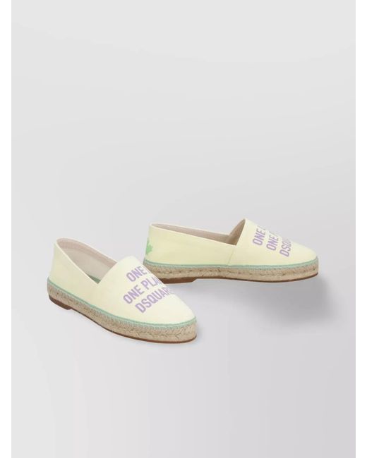 DSquared² Natural Canvas Espadrilles