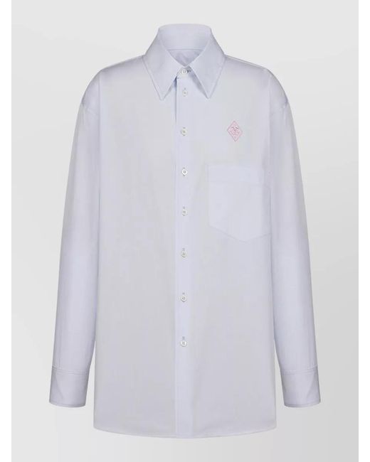 Seafarer White Kim Shirt Straight Cut Buttoned Cuffs