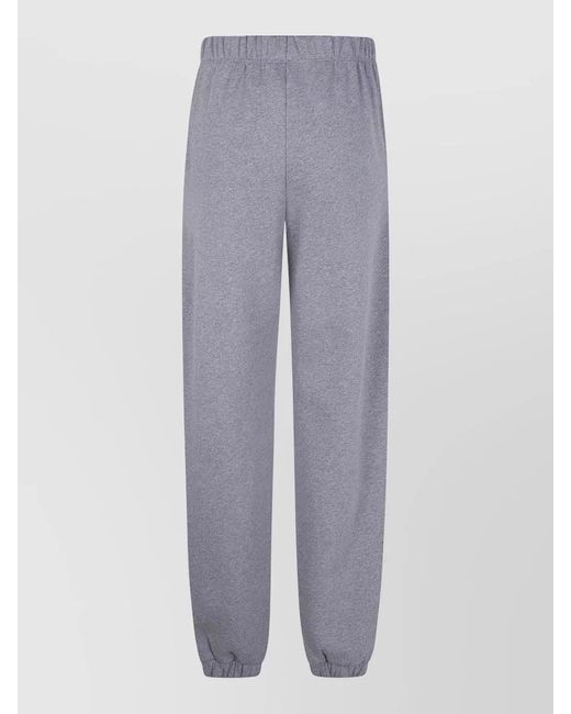 The Attico Gray Cotton Track Pants