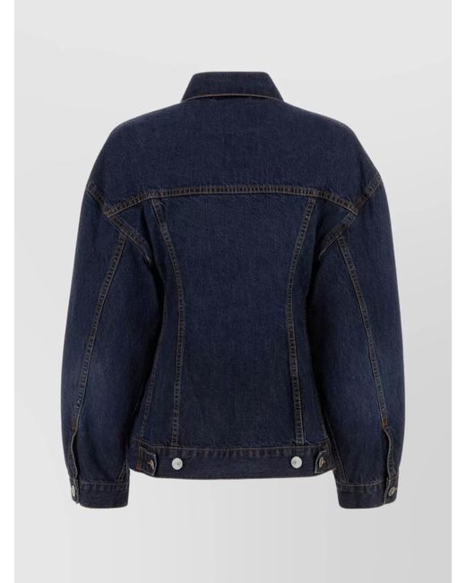 Balenciaga Blue Denim Hourglass Jacket