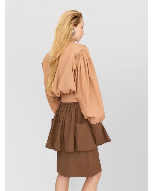 Chloé Natural Cotton Cropped Belted Jacket