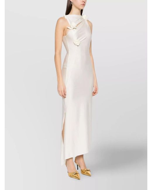 Coperni White Sleeveless Cutout Maxi Dress