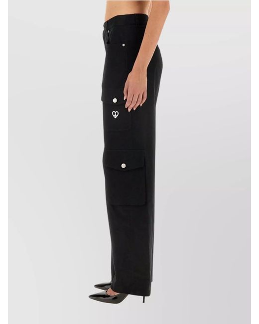 Moschino Black Cargo Trousers