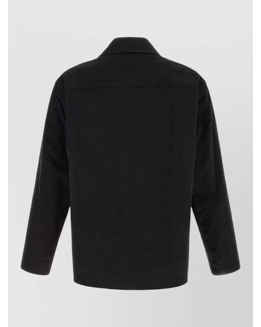 Saint Laurent Blue Cotton Overshirt Jacket for men