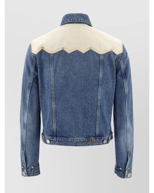 Givenchy Blue Denim Cropped Jacket