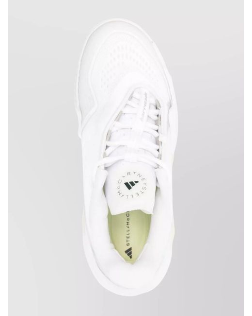 Adidas By Stella McCartney White Perforated Low-Top Sneakers