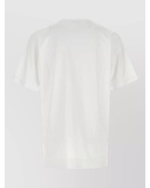 Dries Van Noten White Cotton Oversize Heer T Shirt Short Sleeves for men