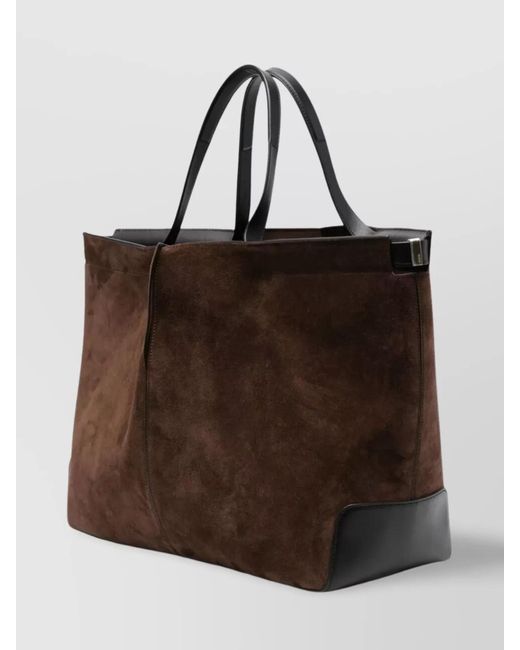 Tod's Brown Di Bag Medium Suede Leather Tote Bag
