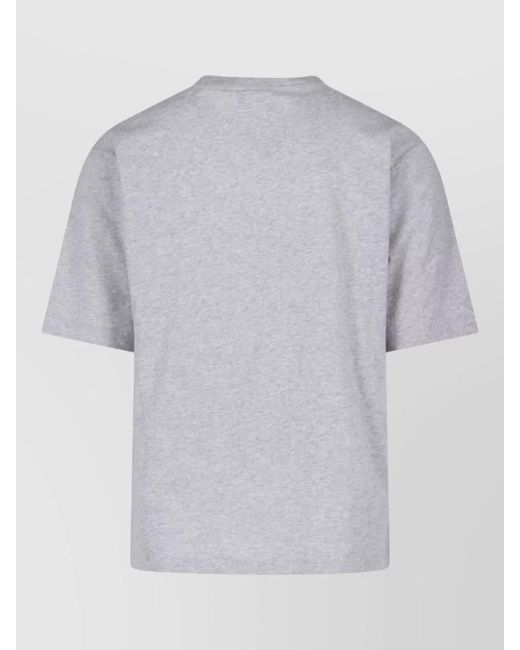 DSquared² Gray Cotton Blend Loose-Fit T-Shirt for men