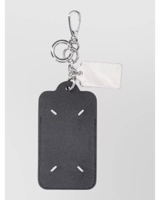 Maison Margiela White Keyring Wallet Accessory Compact Shape Design