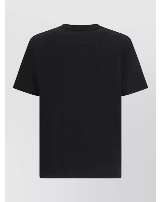 Balmain Black Embroidered Logo Cotton T-Shirt