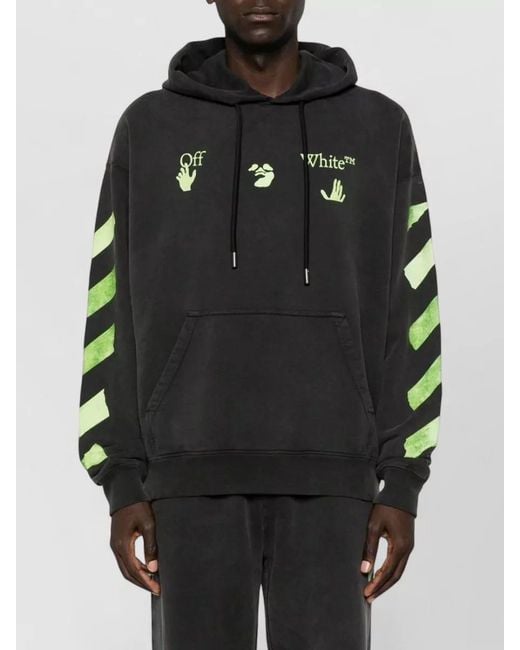 Off-White c/o Virgil Abloh Black Cotton Hoodie for men