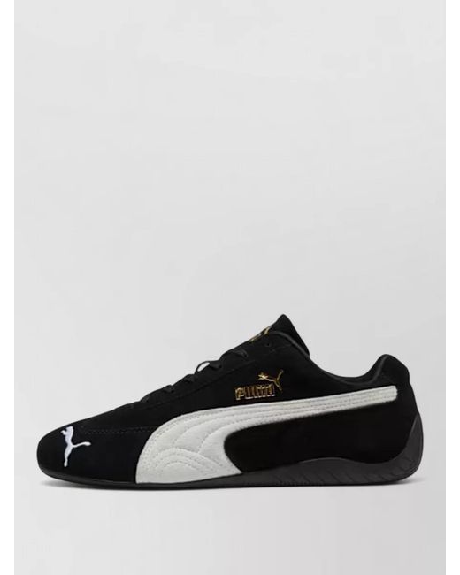PUMA Black Speedcat Og Sneakers Contrast Stripe Sole for men