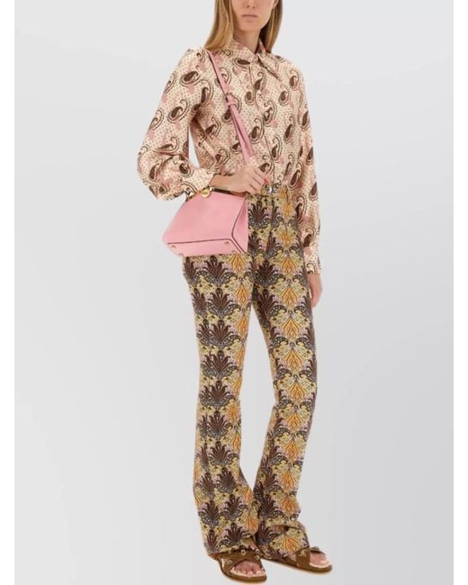 Etro Natural Silk Paisley Print Slim-Fit Shirt