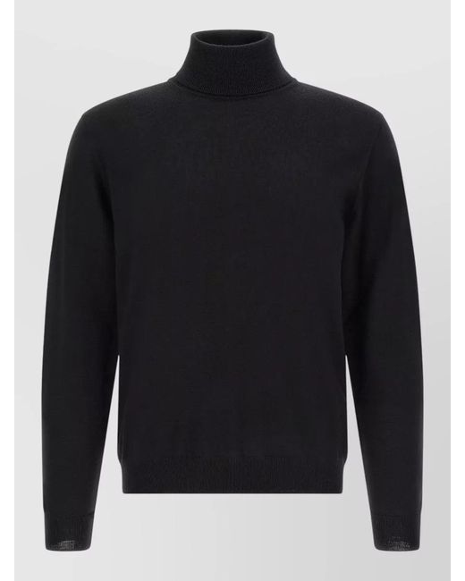Zanone Blue Turtleneck Long Sleeve Casual Winter Top for men