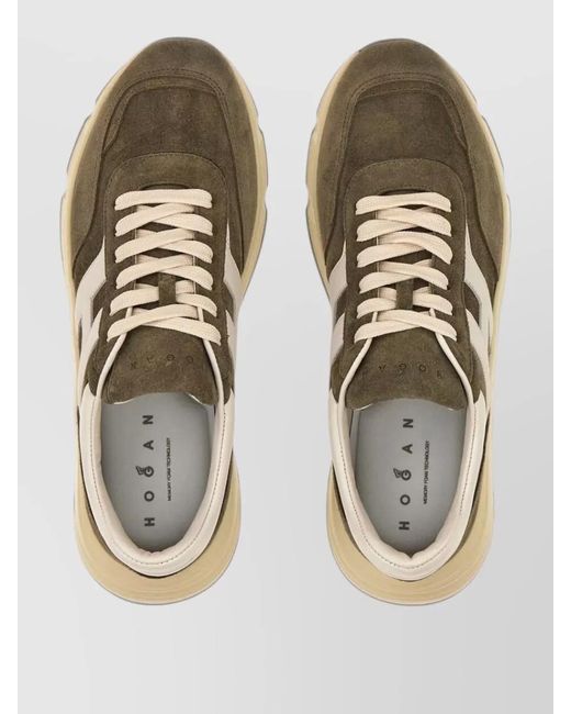 Hogan Multicolor Leather Low-Top Sneakers for men