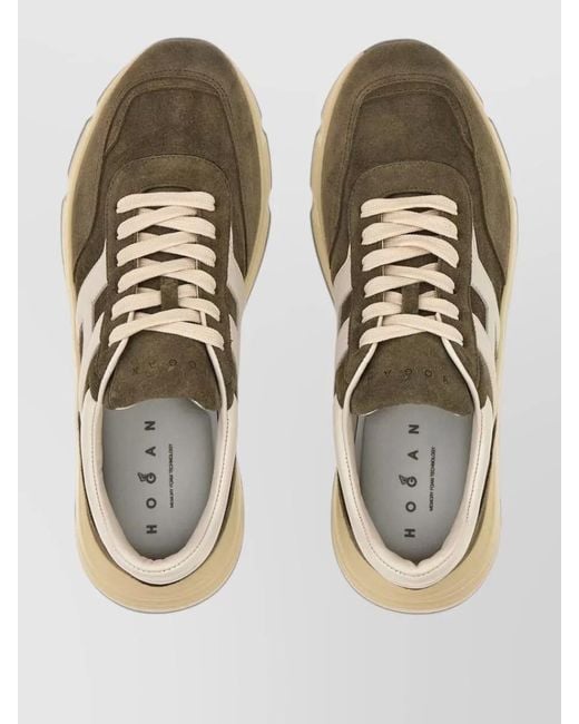 Hogan Multicolor Leather Low-Top Sneakers for men