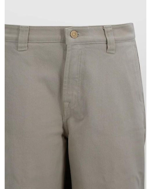 7 For All Mankind Gray High Rise Wide Leg Denim Trousers