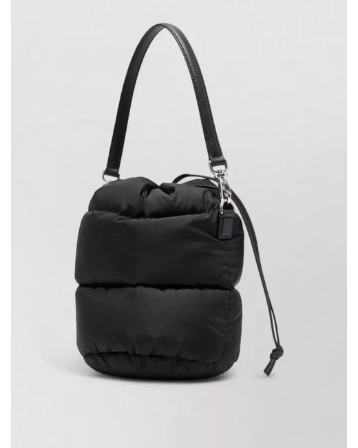 Moncler Black Caradoc Nylon Bucket Bag