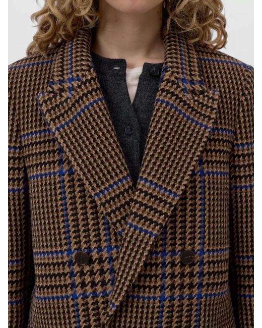 Closed Brown Wool Blend Jacket Double Breasted Tailoring