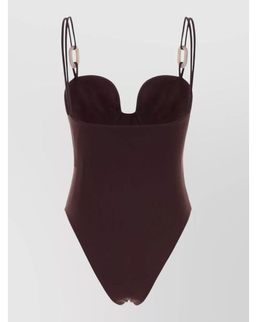 Magda Butrym Purple Stretch Swimsuit