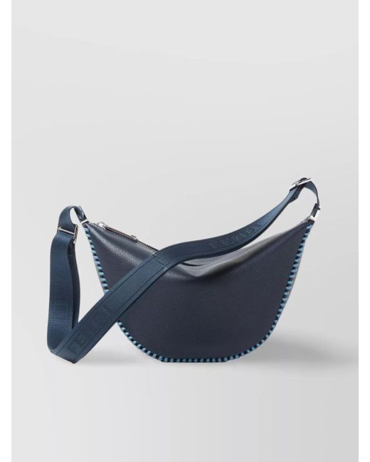 Fendi Blue Melon Messenger Bag Adjustable Strap for men