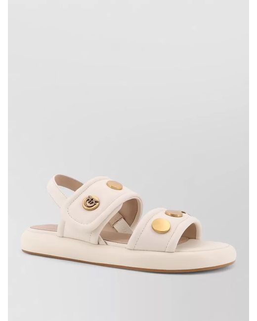 Pinko Natural Leather Sandals