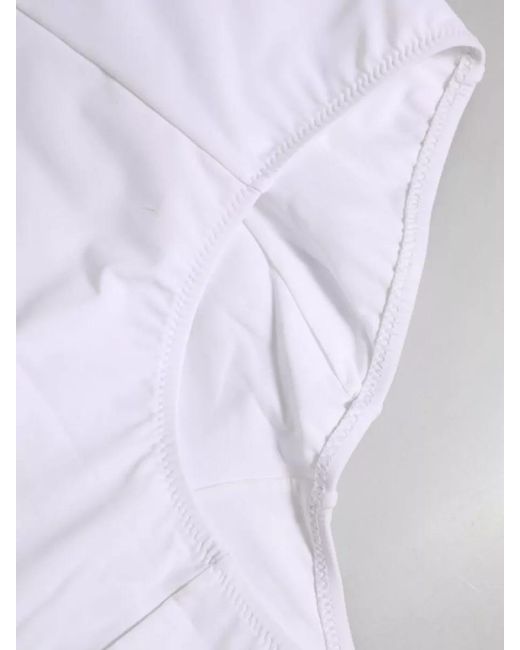 Dolce & Gabbana Blue Cotton High-Rise Logo-Waistband Briefs