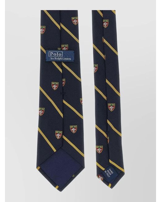 Polo Ralph Lauren Blue Silk Striped Tie for men