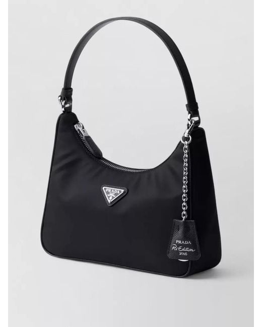 Prada Black Mini Shoulder Bag Rectangular Shape Chain Strap