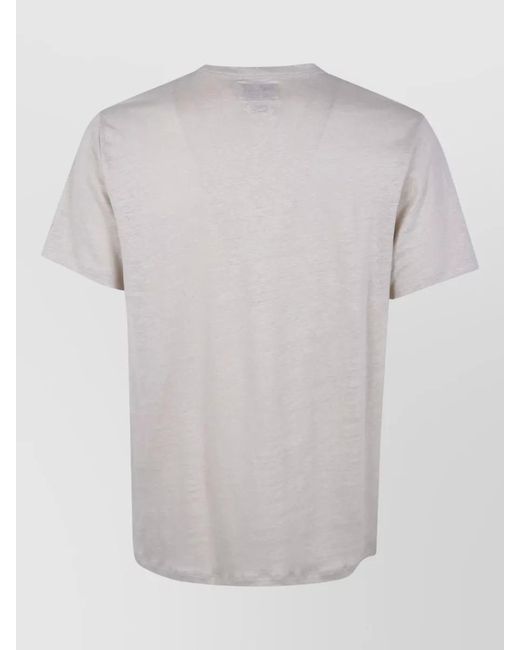 Mc2 Saint Barth Multicolor Linen Crew Neck Short Sleeve Sweater for men