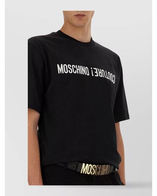 Moschino Black Logo T-Shirt for men