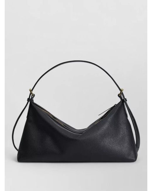 Atp Atelier Black Castellare Leather Shoulder Bag Medium