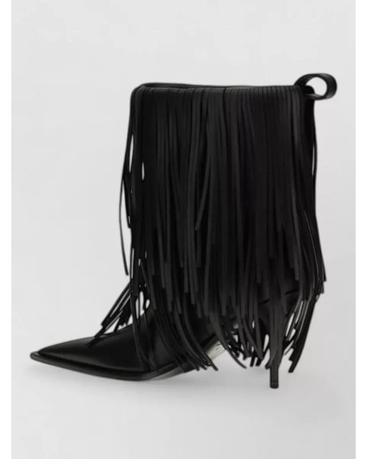Balenciaga Black Leather Ankle Boots