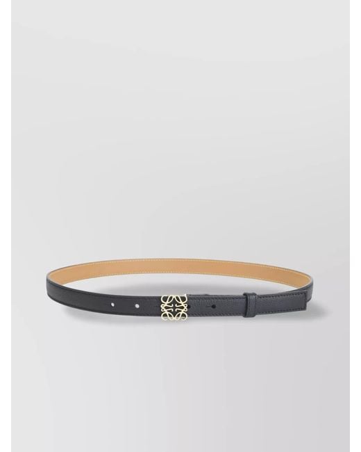 Loewe White 2Cm Leather Belt Buckle
