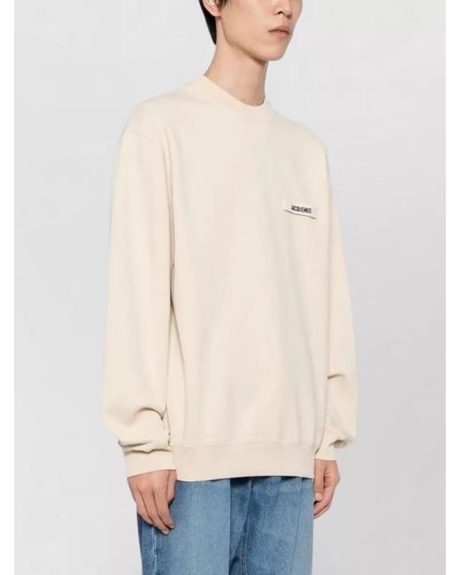 Jacquemus Natural Cotton Sweatshirt for men