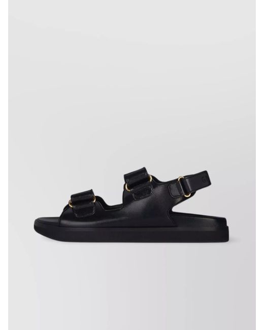Givenchy Black Leather Slingback Sandals