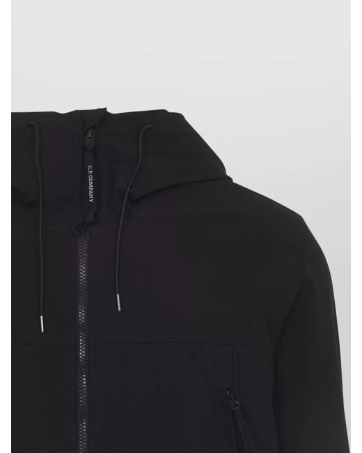 C P Company Blue Shell R Hooded Goggle Jacket for men