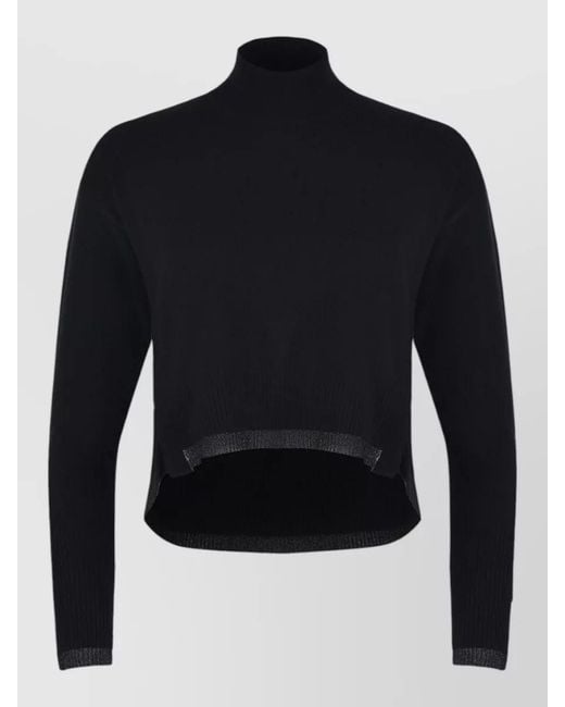 Pinko Blue Wool Cashmere Sweatshirt