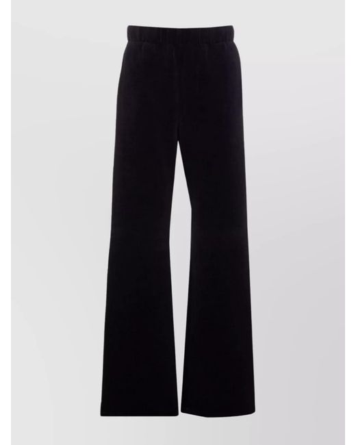 Golden Goose Deluxe Brand Blue Velvet Wide-Leg Track Pants