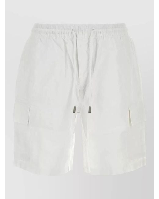 Vilebrequin White Linen Bermuda Shorts for men